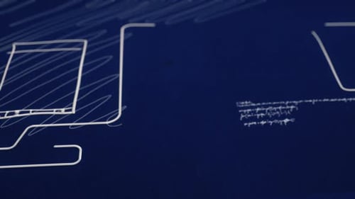 App Development Web Design User Interface Organizational Animated Blueprint