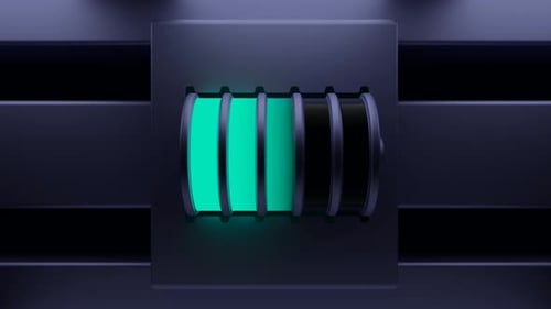 Animated Modern Battery Charging Status Bar