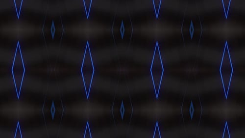 Abstract Geometric Blue Neon Lines Seamless Loop Background