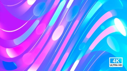 Dynamic Abstract Loop Background with Flowing Colorful Lines
