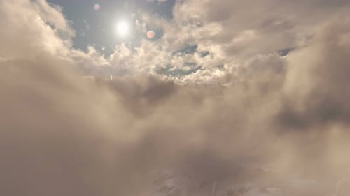 4K Fliegen über den Wolken