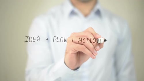 Idea Plus Plan Plus Action Equals Money