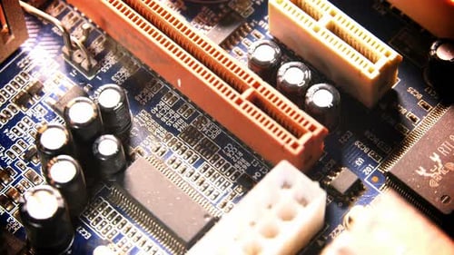 Motherboard-Hardware Elektronisch Technologie Macro View 6