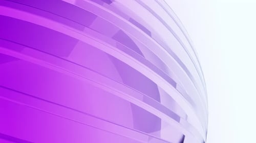 Abstract Purple Glossy Curved Lines Animated Background