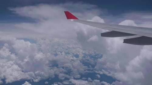 Flugzeug, Himmel, Wolken