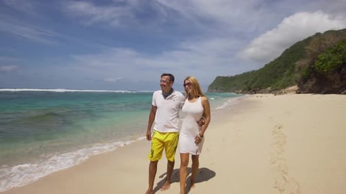 Family Couple on the Beach