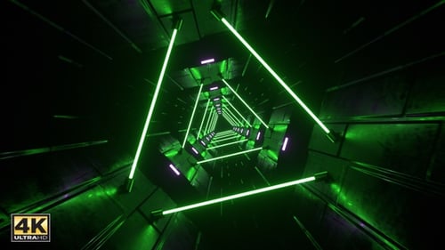 Green Neon Tunnel