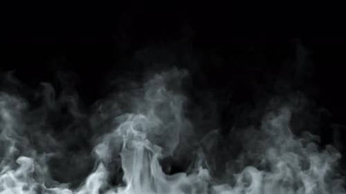 White Steam Spins and Rises From Below