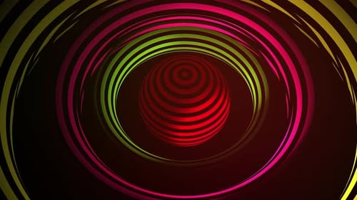 Glowing Shapes rotating