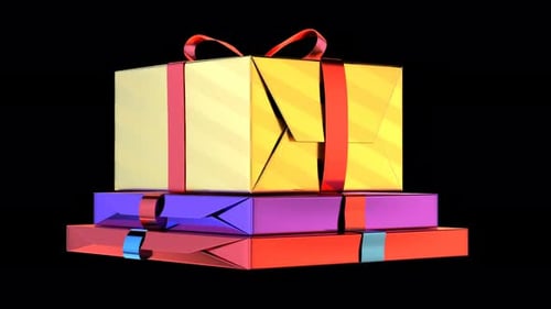 Gift Boxes Side Seamless Loop