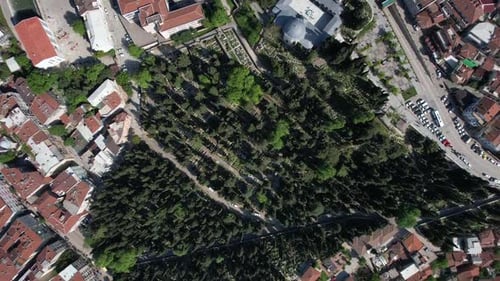 Historical City Square In Bursa