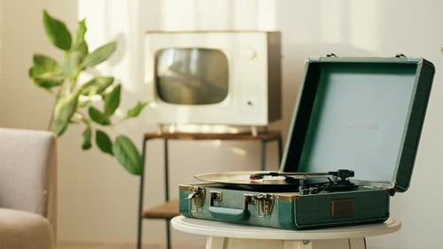 Vinyl Record Closeup