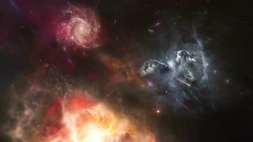 Cosmic Journey Through Vibrant Space Nebulae and Starfields