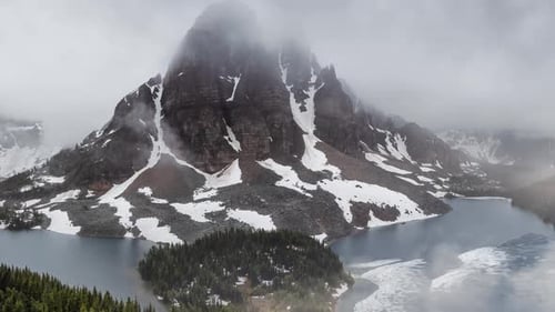 Iconic Canadian Rocky Mountain Landscape