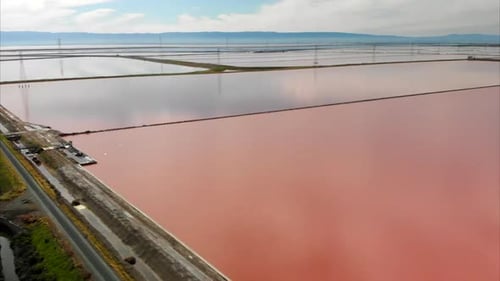 Pink Salt Ponds Aerial View