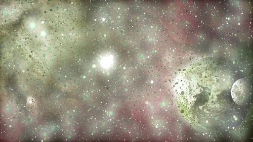 Abstract Space Galaxy Planet Background Animation