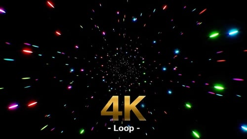 Particules colorées 4K