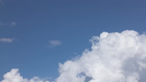 White Clouds Transform into Ominous Storm Clouds