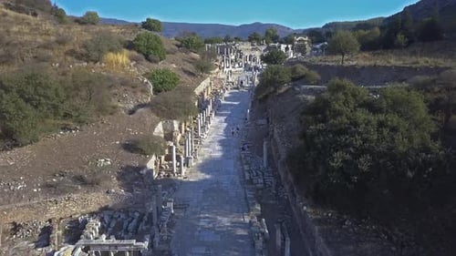 Carretera de la ciudad antigua de Éfeso