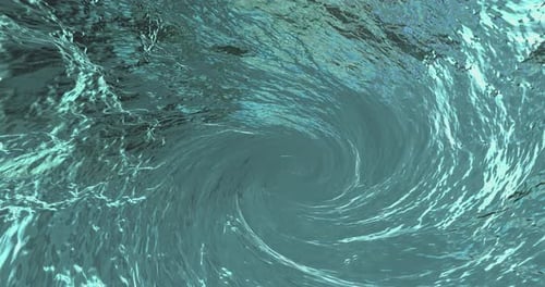 Rotating Blue Abstract Swirl Whirlpool Abstract Background Animation Seamless Loop