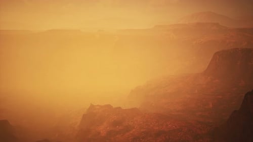 Atmospheric Alien Planet Exploration Background