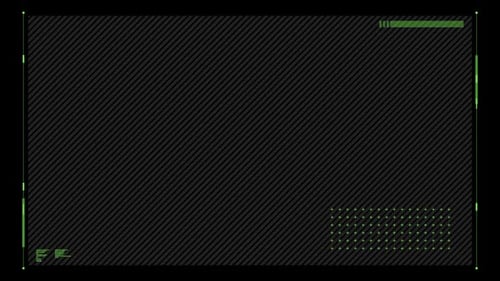 Animated Futuristic Digital HUD Frame Interface Overlay
