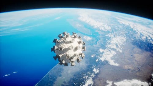 Coronavirus COVID-19 on the Earth Orbit