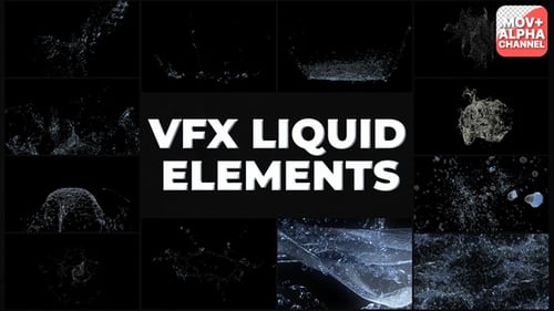 Realistic Liquid Elements: Dynamic Water Splashes and Drops