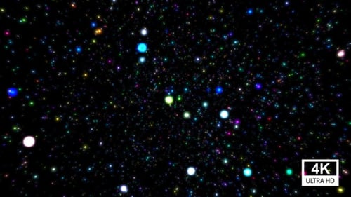 Sparkling Colorful Starfield Loop Background Animation