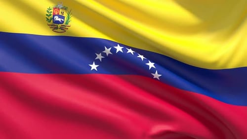 Realistic Waving Flag of Venezuela Motion Graphics Loop