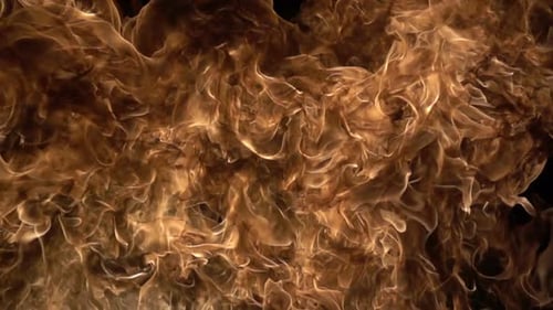 Feuer auf schwarzem Hintergrund