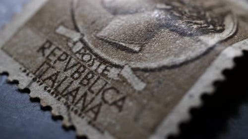 Old Stamp Italian Republic