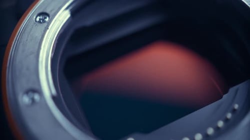 digital matrix of the camera shot close-up