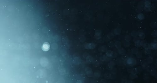 Abstract Dust Particles Floating in Space