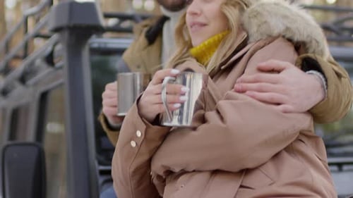 Loving Couple on Date Outdoors