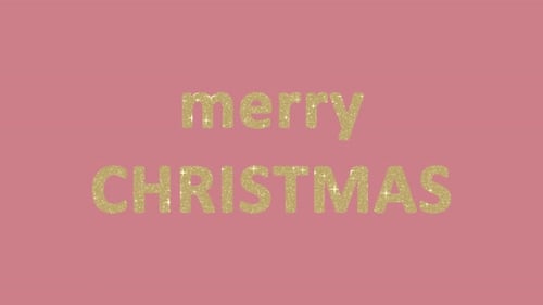 Merry Christmas Glitter Text Animation