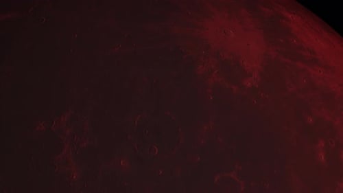 Concept-UR1 View of the Realistic Blood Moon from Space