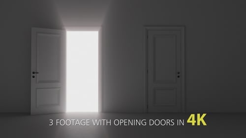 Opening Doors Bright Light Reveal 4K Transition Pack