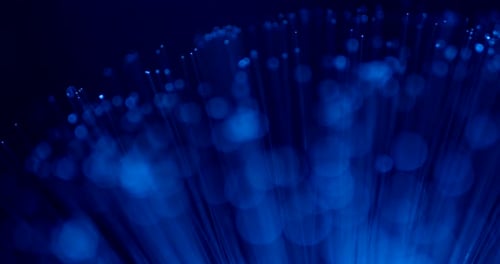 Abstract Blue Fiber Optics, Technology Background