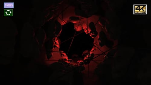 Halloween Mystery Skull Cave A4 4K