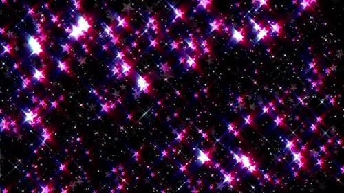 Glittering Sparkle Star Background Loop