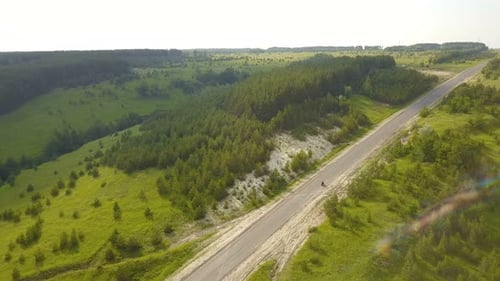 Motorcycle On The Road