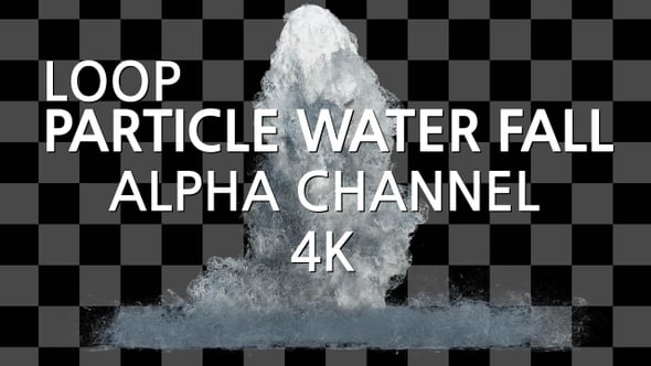 Particle Waterfall Alpha Loop, Backgrounds Motion Graphics ft ...