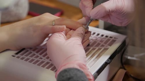 Woman Manicure Tools