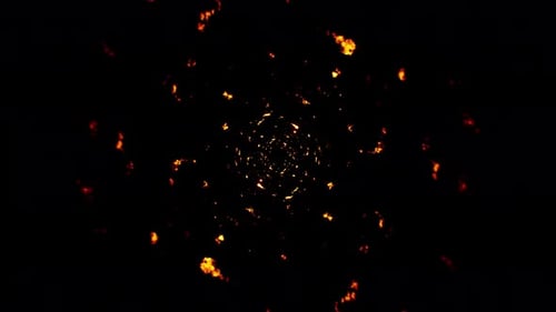 Small Fire Particles Loop 4K 02