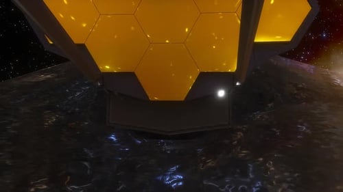 James Webb Space Telescope Deployment in Deep Space