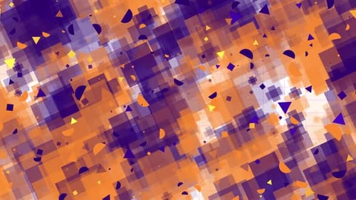 Looping Abstract Geometric Motion Background with Dynamic Shapes