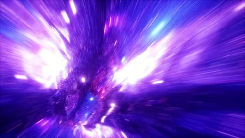 Abstract Space Warp Speed Light Tunnel Background