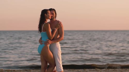 Romantic Couple Beach Summer Holiday Vacation Concept