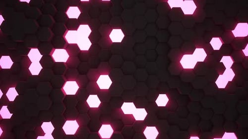 Fondo brillante de hexágonos 01